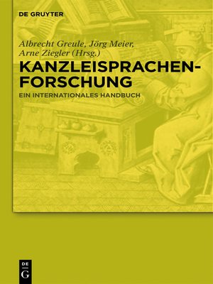 cover image of Kanzleisprachenforschung